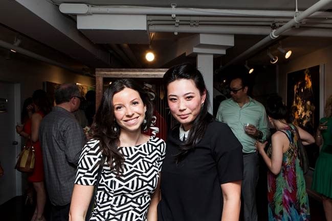  Inna Shnayder and Yina Huang at Georges Berges Gallery Opening.
