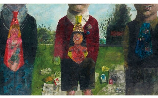 Peter Blake, Boys with New Ties. Courtesy of Christie's London.