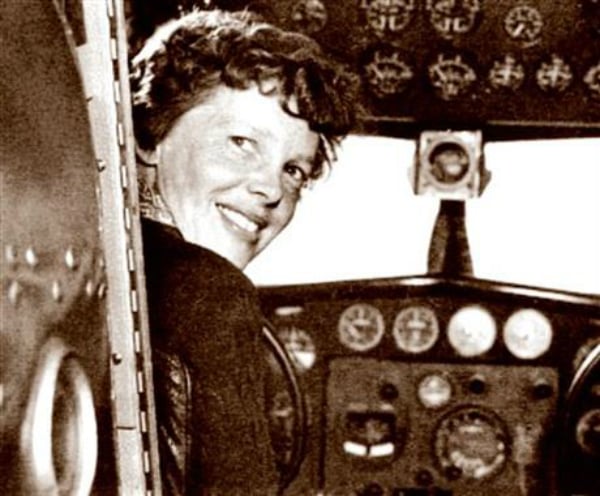 Amelia Earhart in her Electra plane cabinPhoto: Albert Bresnik/The Paragon Agency via AP