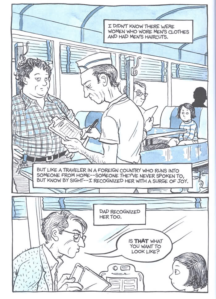 A page from Alison Bechdel, <em>Fun Home: A Family Tragicomic</em>. Photo: Alison Bechdel.  