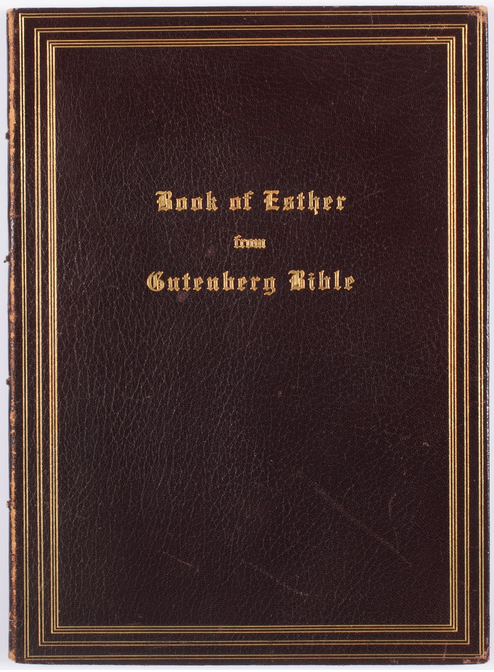 Sotheby's will auction the Book of Esther from a Gutenberg Bible. Photo: via Sotheby's
