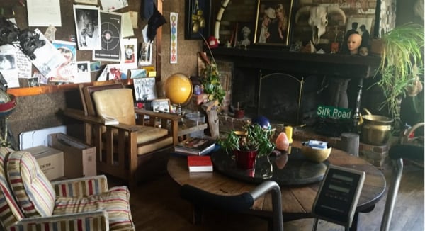 Hunter S. Thompson's living room is much the same as it was Photo: Kate Shapiro via: Cannabist