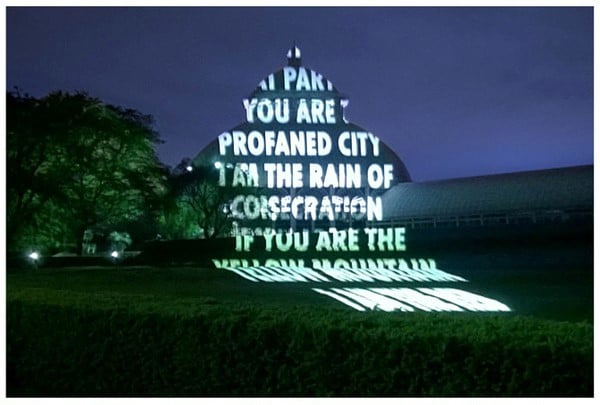 Jenny Holzer, projection for 