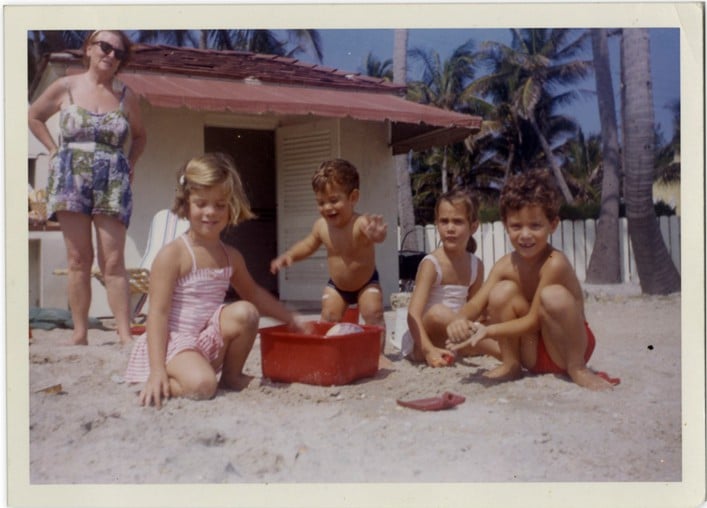 The Kennedy children enjoying a day at the beach. Photo: Nate D. Sanders Auctions.