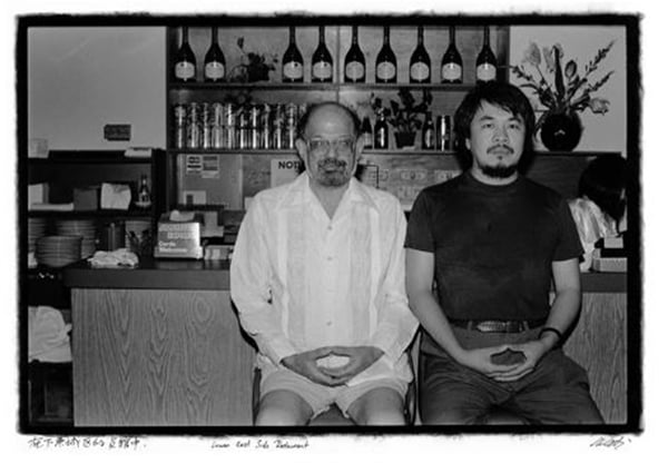 Ai Weiwei with Allen Ginsberg. Lower East Side 1988 (2011). Photo: via artnet.