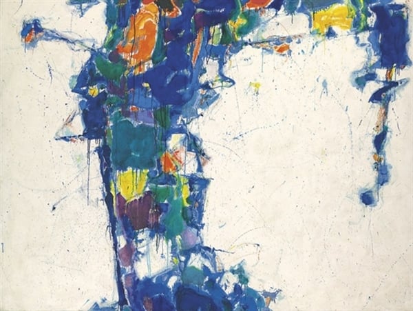 Sam Francis, Middle Blue (1957). Photo: via artnet.com