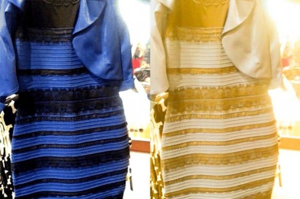 Blue and Black or White and Gold? Photo: Irish Mirror.