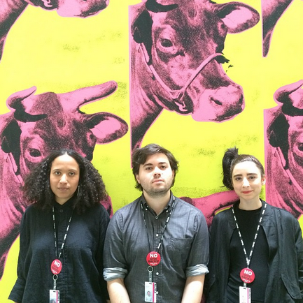 Carolyn, Giampaolo, Athena, three of the faces of #WeAreMoMA