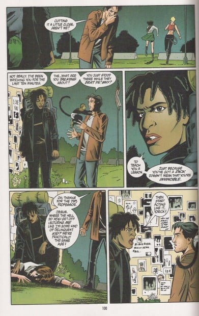A page from Brian Vaughan, <em>Y: The Last Man, Vol. 1</em>. Photo: Brian Vaughan.  