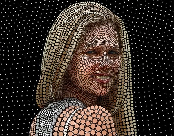 Ben Heine's She Is My Mona Lisa(2010), an illustration from 