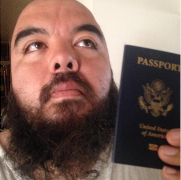 An American Ai Weiwei lookalike encouraged users to "Get your passports out and tag #aiweiwei"  Photo: @ironpumpkin via Instagram