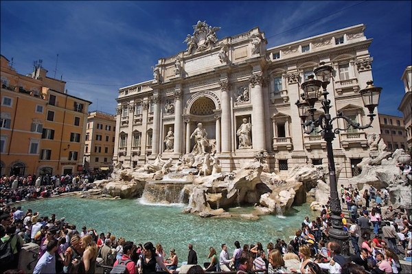 Rome's Fontana di TrevisPhoto via: Hotel Centrale Roma