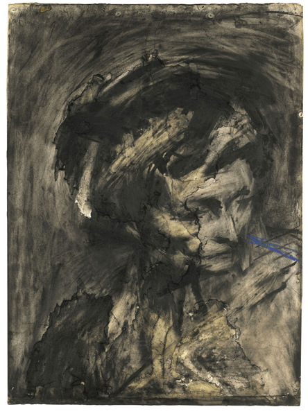 Frank Auerbach, Head of Gerda Boehm, signed and dated 1961. LOT SOLD. £ 2,221,000 Photo: courtesy Sotheby's