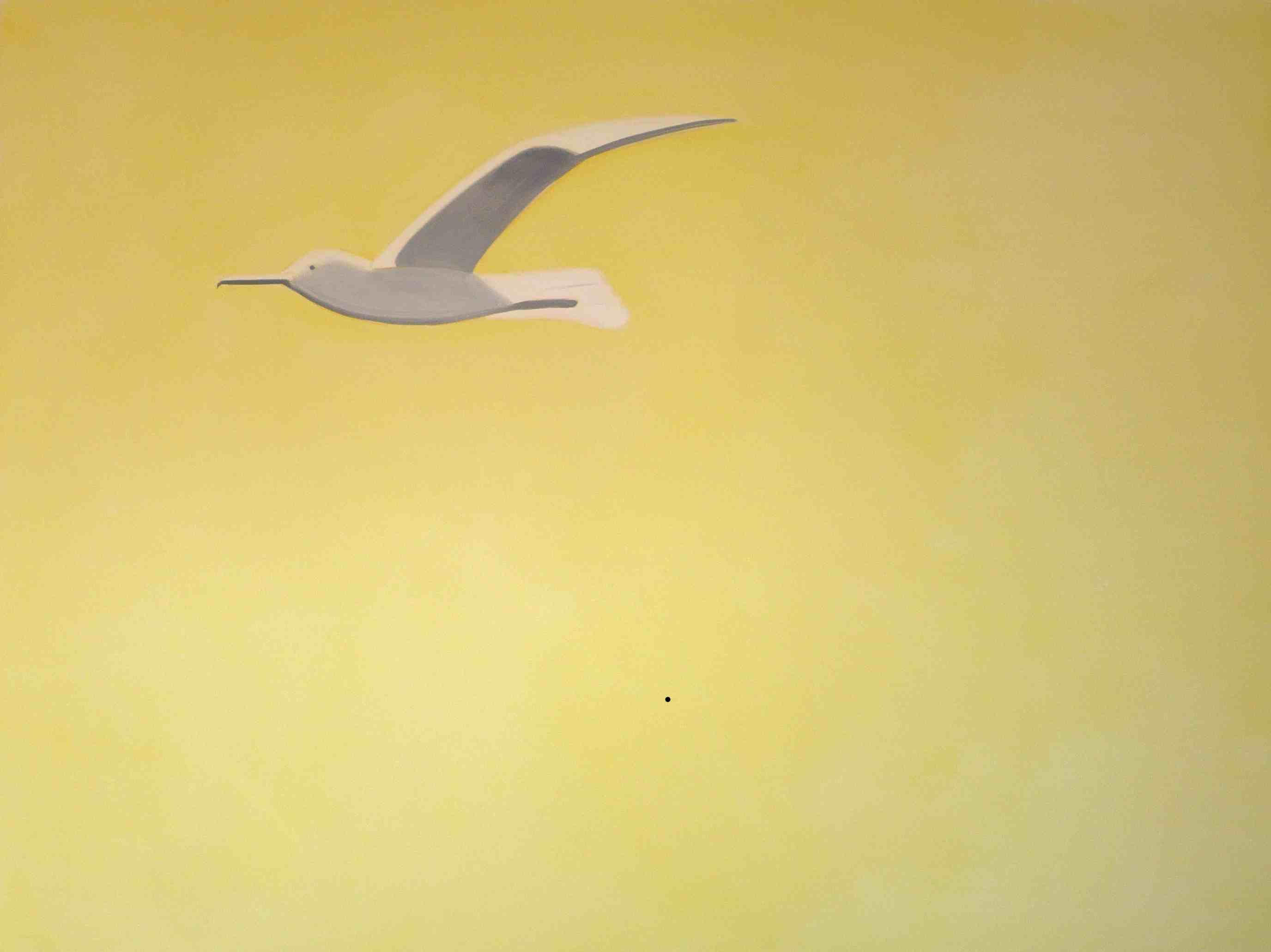 Alex Katz, Yellow Seagull (2000). Photo courtesy of MdM Mönchsberg.
