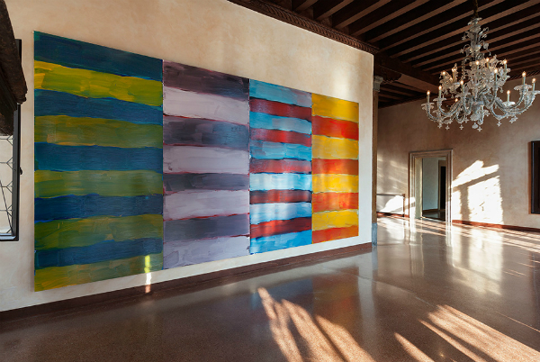 Installation view of Sean Scully's exhibition at the Palazzo Falier in Venice<br>Photo: Claudio Abate via Art Daily