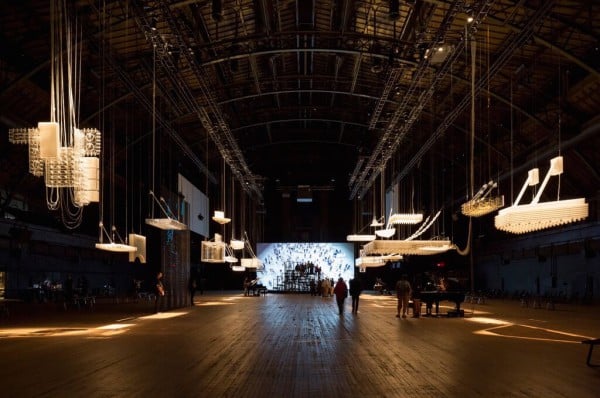 Installation shot of Philippe Palermo's H {N} Y P N {Y} OSIS at the Park Avenue Armory Photo: James Ewing via The Armory