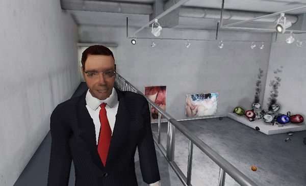 Jeff Koons also makes an appearance in the game. Photo: hunterjonakin.com