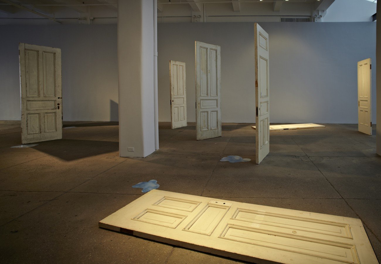 Installation view of Yoko Ono, "Doors and Droppings" (2011) at Galerie Lelong. Image: Courtesy Galerie Lelong.com