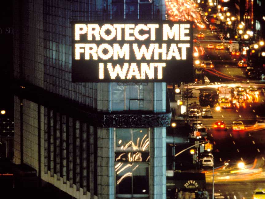 Jenny Holzer. "Truisms," 1977–79. Spectacolor electronic sign. Times Square, New York, 1986. © 2007 Jenny Holzer, member Artist Rights Society (ARS), New York.