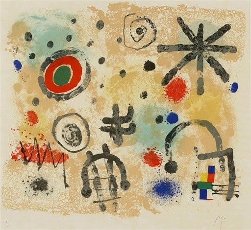 No one noticed that a lithograph by Joan Miró, Signes et meteores has gone missing.