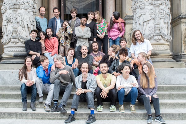 Tino Sehgal and performers in front of the Martin-Gropius-Bau Berlin, June 2015 <br>Photo: © Mathias Völzke 