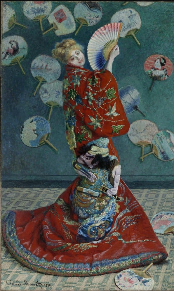 Claude Monet, La Japonaise (Camille Monet in Japanese Costume), 1876. Museum of Fine Arts, Boston.