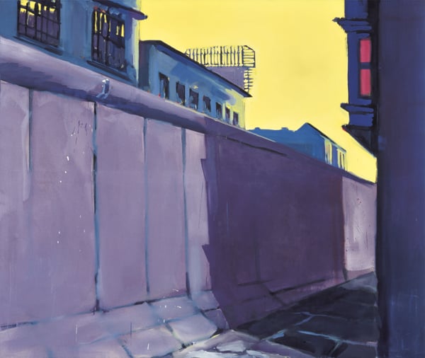Rainer Fetting <i> First Painting of the Wall </i>(1977) Photo: Städel Museum - ARTOTHEK © Rainer Fetting