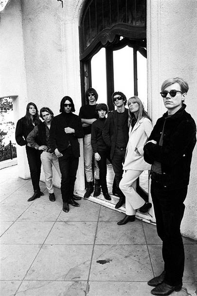Steve Shapiro, Andy Warhol and the Velvet Underground, Los Angeles, California, 1966. Courtesy of the A. Gallery, Paris and the Centre Pompidou-Metz.  