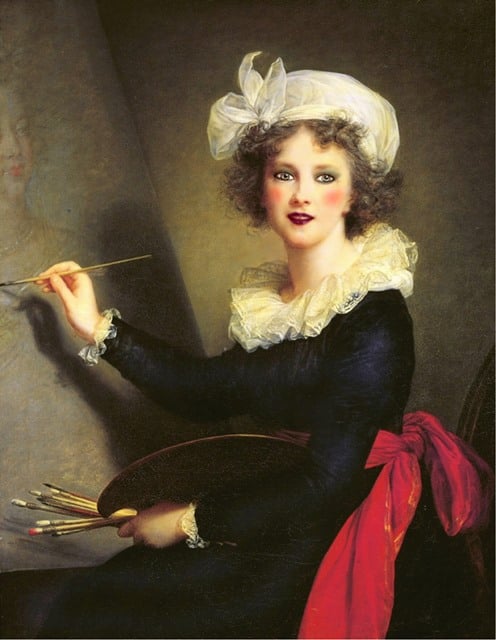 Louise Élisabeth Vigée Le Brun, Self-Portrait, 1790, Uffizi Gallery.