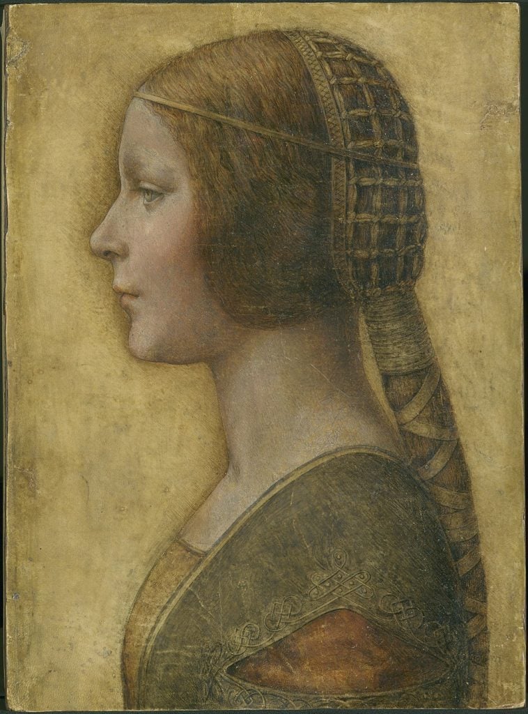 Leonardo da Vinci, <i>La Bella Principessa</i> (1495). Courtesy of a private collection.