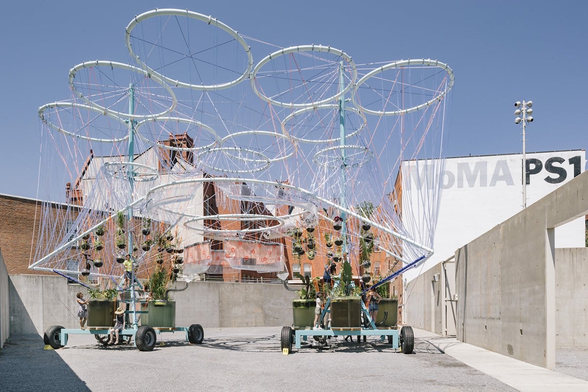 This year's pavilion by Andrés Jaque Image: MoMA PS1