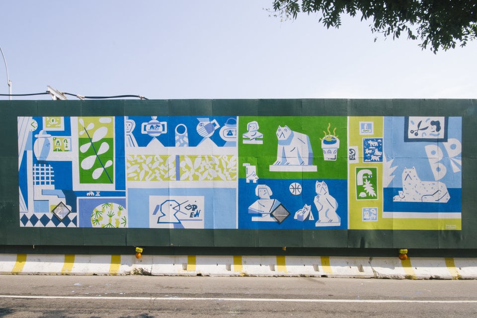 Thomas Colligan's mural for Pacific Park Arts. Photo: Pacific Park Arts. 