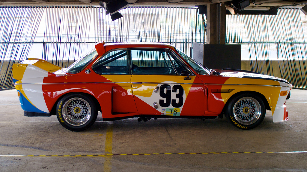 BMW race car designed by Calder in 1975. Image: Edvvc/Flickr.