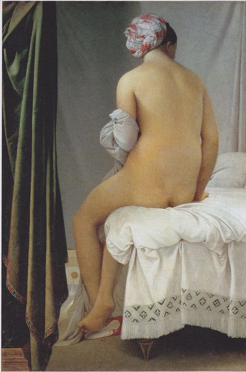 Ingres, The Valpinçon Bather (1808). Image: Wikimedia Commons.