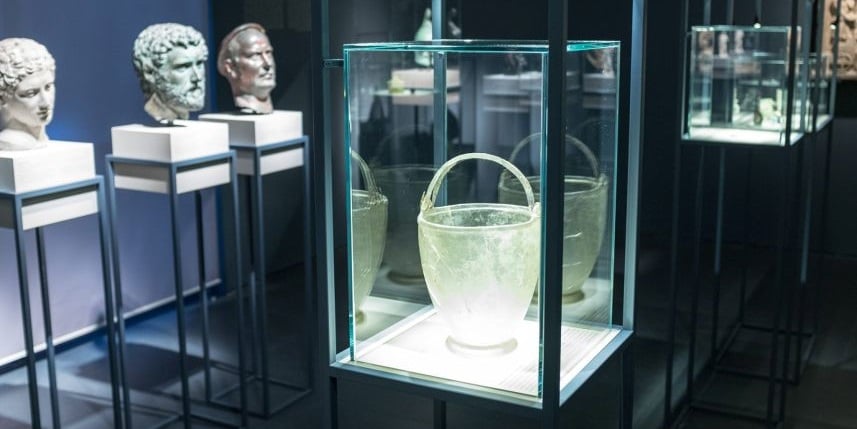 Roman-era vase from Robert and Renee Belfer collection at the Israel Museum.Photo: Haaretz.