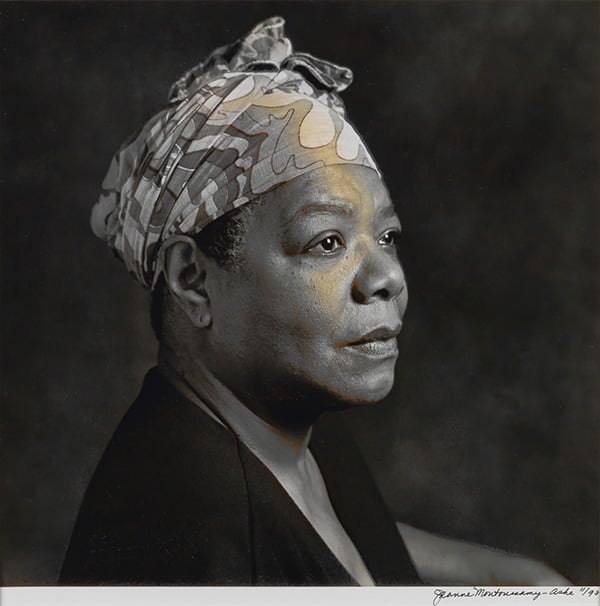 Jeanne Moutoussamy-Ashe, Maya Angelou (1993), from Maya Angelou's collection. The pre-sale estimate is $1,000–1,500. Photo: courtesy Swann Auction Galleries.