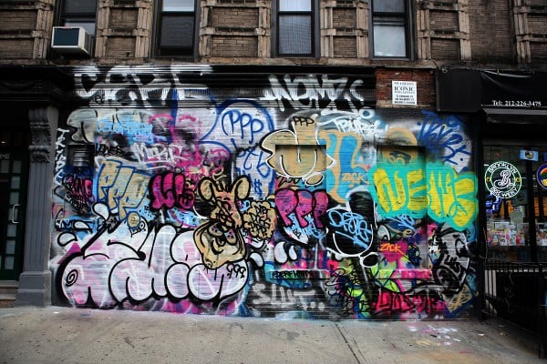 Mural on Kenmare Street in New York by Mint and Serf. Courtesy of David Forer/the L.I.S.A Project NYC.