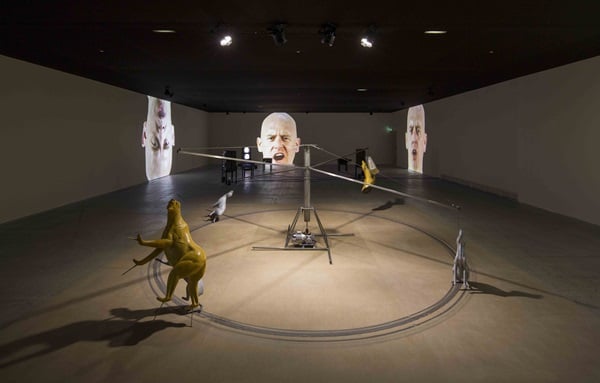 Nauman-Fondation Cartier Installation View 2015