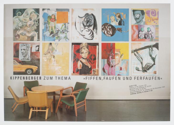 Kippenberger on the Theme of Fucking, Boozing and Selling (1982). Photo courtesy of Tate/© Estate Martin Kippenberger/Galerie Gisela Capitain, Cologne.