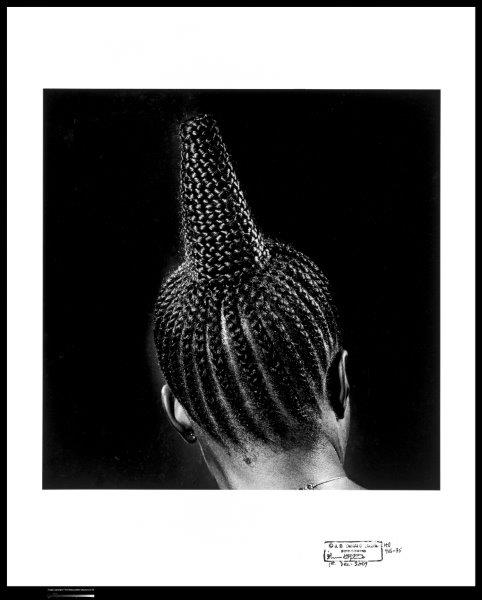 J.D. 'Okhai Ojeikere, 'Untitled (Modern Suku)' (1975). Image: The Metropolitan Museum of Art. 