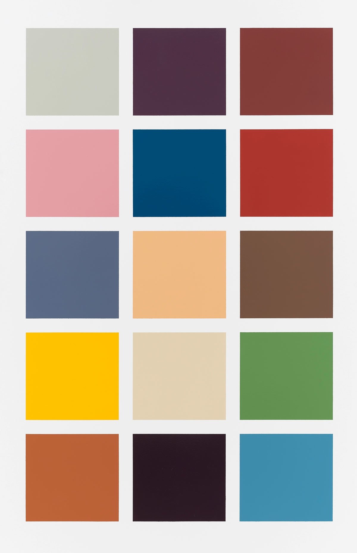 Gerhard Richter, Fünfzehn Farben (Fifteen Colours), 1966. Photo: © Gerhard Richter, Tom Powel Imaging, Inc.