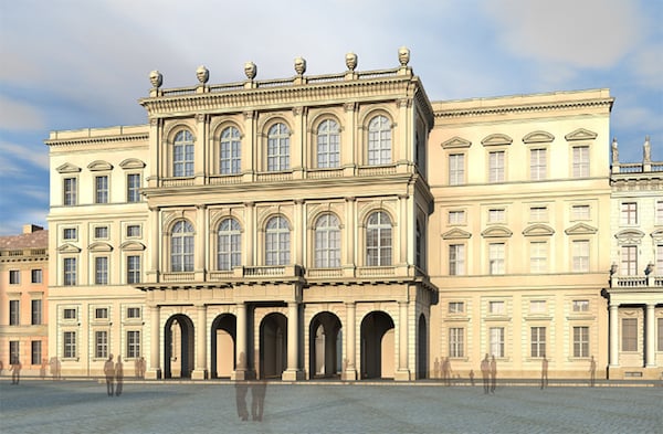 A rendering of the Barberini Museum, a reconstruction of the 18th century palace built by the Prussian King Frederick the Great. Photo: stadtbild-deutschland