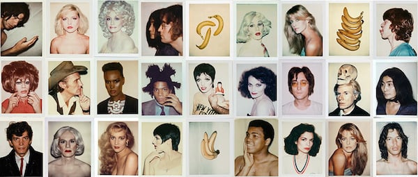 Warhol's polaroids included pop icons like Debby Harry, Mick Jagger, Mohammad Ali, and Jean-Michel Basquiat. Photo: itscoolthat.com
