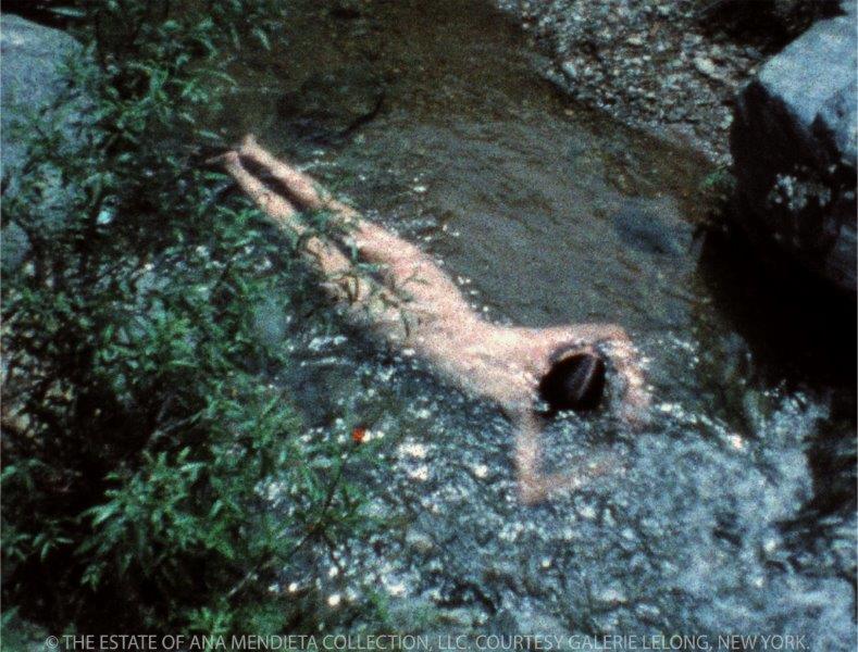 Ana Mendieta, Creek (1974) Super 8 film, color, silent.  Image: Katherine E. Nash Gallery.