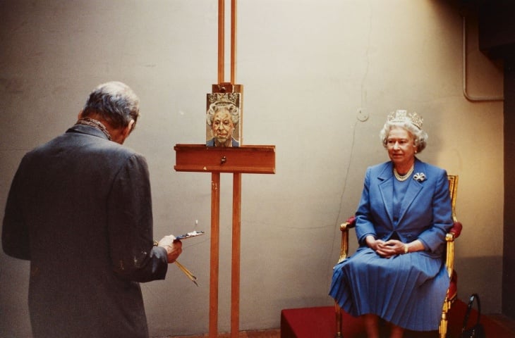 David Dawson, <em>The Queen sits for Lucian Freud</em> (2001). Photo: © David Dawson.