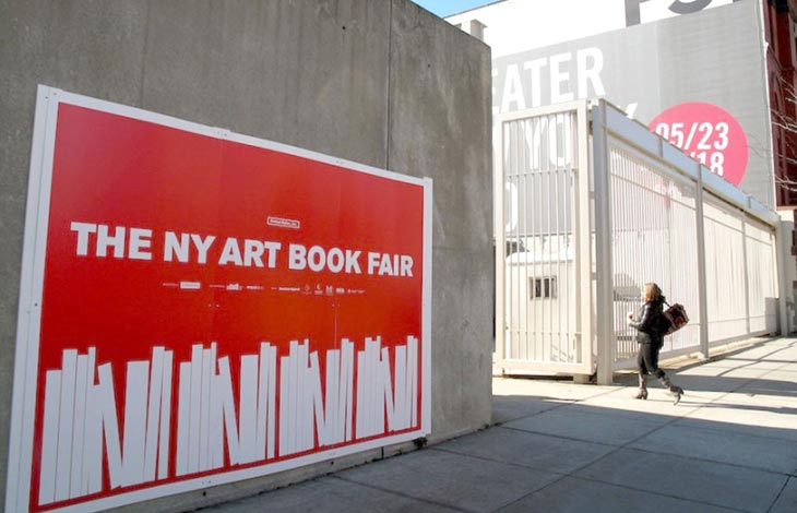 Outside the New York Art Book Fair. Courtesy New York Art Book Fair.