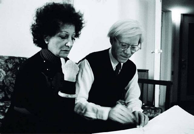 Dino Pedriali, Andy Warhol e Carol Rama (1975). Photo: Courtesy artnet.