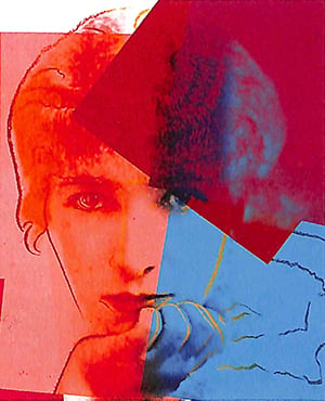 Andy Warhol, Portrait of Sarah Bernhardt (1980). Image: Courtesy LAPD Art Theft Detail.