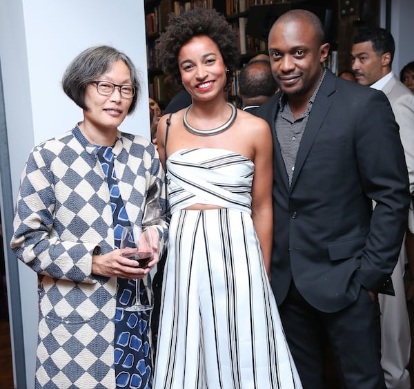 Brooklyn museum curator Eugenie Tsai, Brooklyn museum curator Rujeko Hockley, and artist Hank Willis Thomas