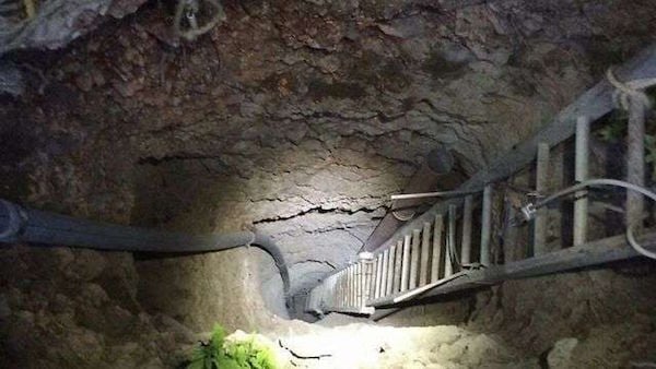 The tunnel found in a private garden near the Rockefeller Archaeological MuseumPhoto: via i24 News